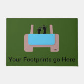 Personalisierte Footprints Fußmatte (Vorderseite)