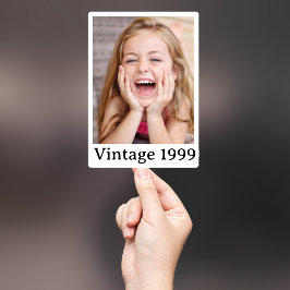 Personalisierte Foto-30-Geburtstagsaufkleber Aufkleber