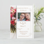 Personalisierte Foto-Adresskarte Einladung (Stehend Vorderseite)