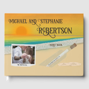 Personalisierte Foto Beach Hochzeit Gästebuch