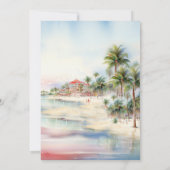 Personalisierte Foto Beach Weihnachtskarten Einladung (Rückseite)