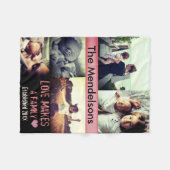 Personalisierte Foto-benutzerdefinierte Meldung Fleecedecke (Vorderseite (Horizontal))