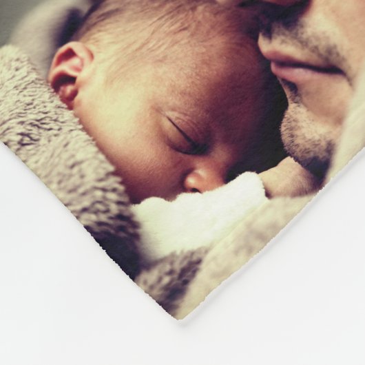 Personalisierte Foto-benutzerdefinierte Meldung Fleecedecke (Ecke)