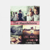 Personalisierte Foto-benutzerdefinierte Meldung Fleecedecke (Vorderseite)