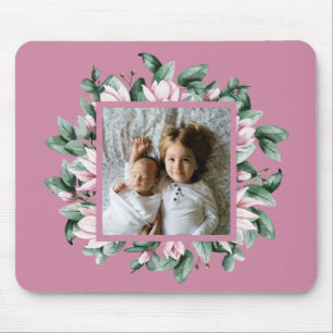 Personalisierte Foto-Blumenrahmen Mousepad
