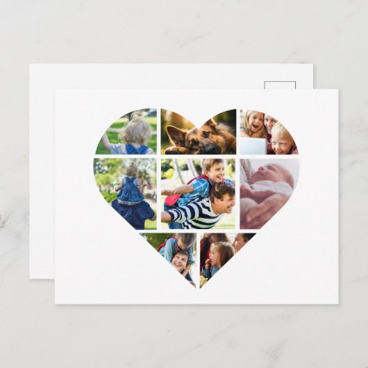 Personalisierte Foto Collage Cards für jeden Anlas Postkarte (Vorne/Hinten)