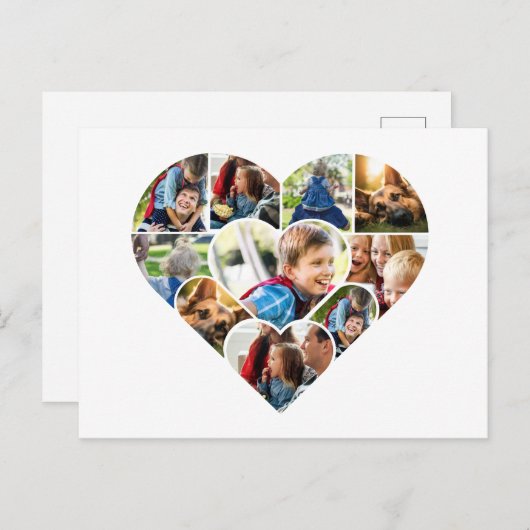 Personalisierte Foto Collage Cards für jeden Anlas Postkarte (Vorne/Hinten)