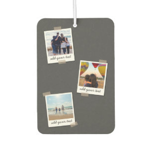 Personalisierte Foto-Collage der Familie 3 Autolufterfrischer