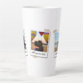 Personalisierte Foto-Collage der Familie 3 Milchtasse (Vorderseite)