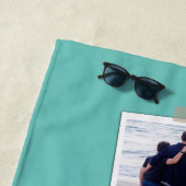 Personalisierte Foto-Collage der Familie 3 Strandtuch (Beispiel)