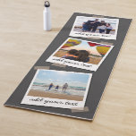Personalisierte Foto-Collage der Familie 3 Yogamatte<br><div class="desc">Personalisierte individuelle Fotos Ihrer Familie oder Freunden gerahmt in einem sofortigen Foto Look Design. Passen Sie die Vorlage einfach mit Ihren eigenen Fotos und Texten an. Passen Sie die Hintergrundfarbe an die gewünschte Farbe an. Ideal für sich selbst oder für einen Geburtstag, Weihnachten, Valentinstag, Muttertag, Vatertag oder Geschenk für jeden...</div>
