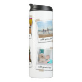 Personalisierte Foto-Collage der Familie 6 Thermosbecher (Nach rechts gedreht)