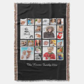 Personalisierte Foto Collage DIY Decke (Vorderseite Vertikal)