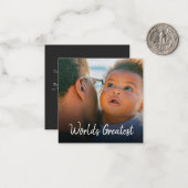 Personalisierte Foto Collage Erste Vatertagskarte Mitteilungskarte (Vorderseite/Rückseite Beispiel)