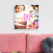 Personalisierte Foto-Collage Leinwanddruck (Insitu (Wohnzimmer))