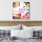 Personalisierte Foto-Collage Leinwanddruck (Insitu (Schlafzimmer))