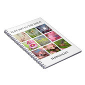 Personalisierte Foto-Collage mit Ihrem Text Notizblock (Rechte Seite)