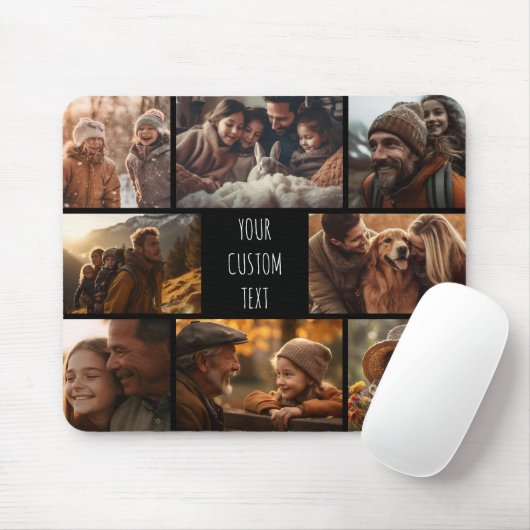 personalisierte Foto-Collage Mousepad (Mit Mouse)
