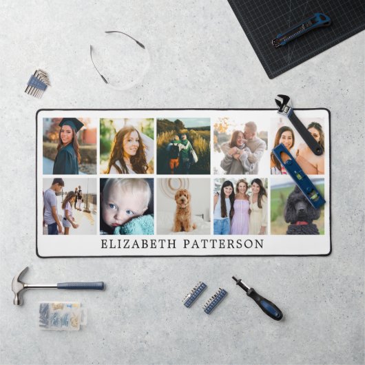 Personalisierte Foto Collage Picture Desk Mat Schreibtischunterlage (Arbeitsplatz)