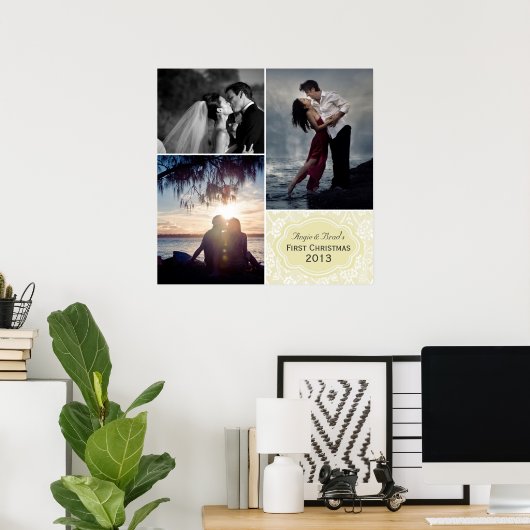 Personalisierte Foto Collage Poster (Heimbüro)