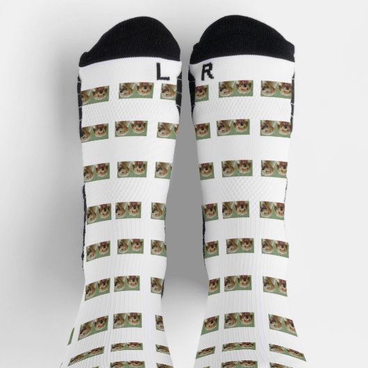 Personalisierte Foto Collage Socken (Oben)