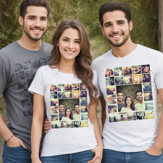 Personalisierte Foto-Collage T-Shirt