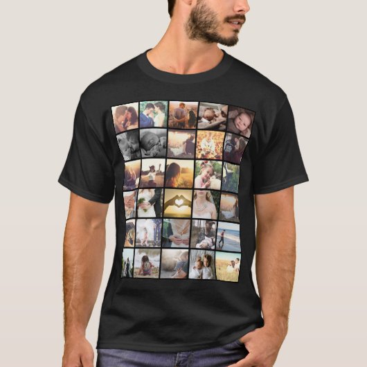 Personalisierte Foto-Collage T-Shirt (Vorderseite)