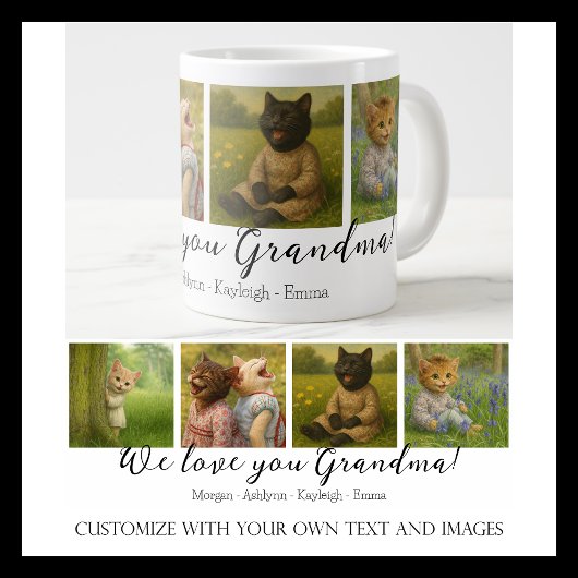 Personalisierte Foto Collage Tasse mit Individuell