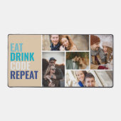 Personalisierte Foto Collage & Text Schreibtischunterlage (Vorderseite)