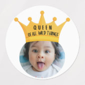 PERSONALISIERTE Foto cupcake Toppers Aufkleber Par (Design 1)