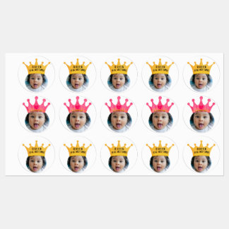 PERSONALISIERTE Foto cupcake Toppers Aufkleber Par