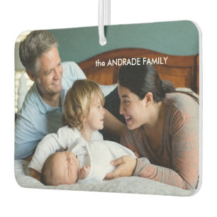 Personalisierte Foto Familienname Gestaltung Ihres Autolufterfrischer