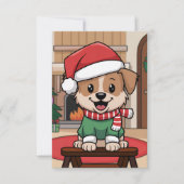Personalisierte Foto-Feiertagskarten Dankeskarte (Vorderseite)
