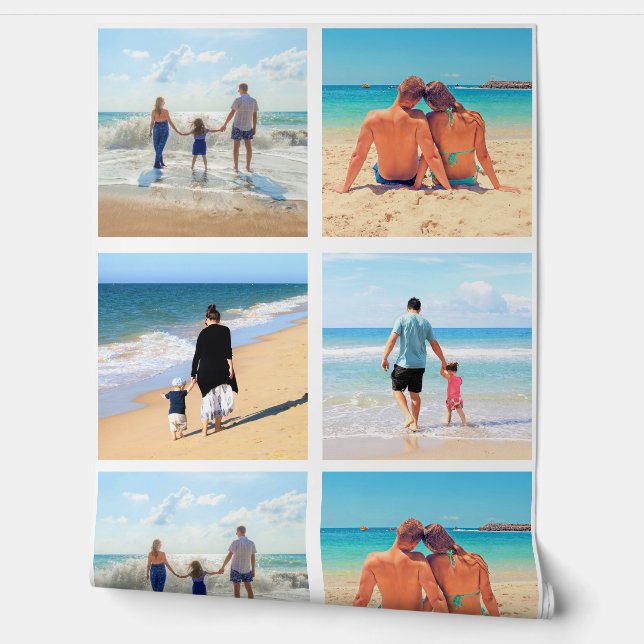 Personalisierte Foto für die FotoCollage anpassen Tapete (Abrollen)