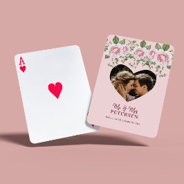 Personalisierte Foto-Gastgeschenk Hochzeit Spielkarten