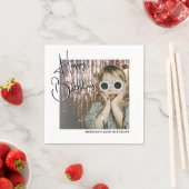 Personalisierte Foto-Geburtstagsfeier Serviette (Beispiel)