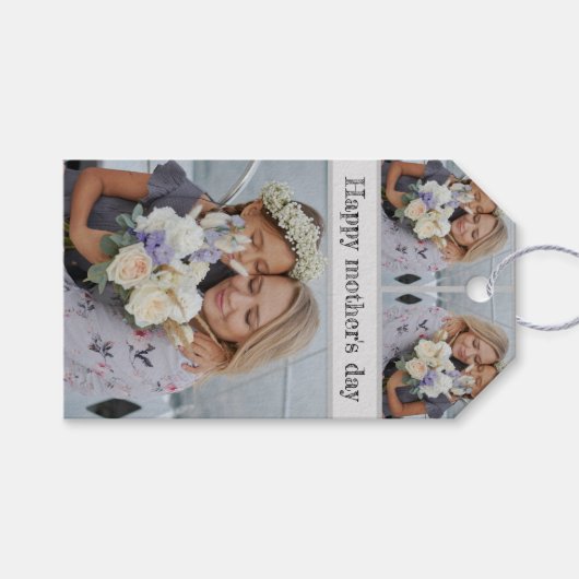 Personalisierte Foto-Geschenktasten der Mutter Geschenkanhänger (Vorderseite (Horizontal))