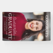 Personalisierte Foto Glückwunsch Graduate Banner (Horizontal)