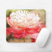Personalisierte Foto-Goldconfetti-Überlagerung Mousepad (Mit Mouse)