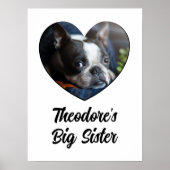 Personalisierte Foto-Großschwester Poster (Vorne)