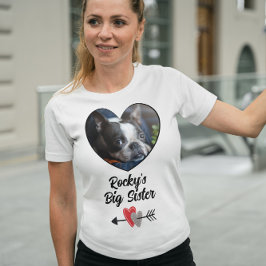 Personalisierte Foto-Großschwester T-Shirt