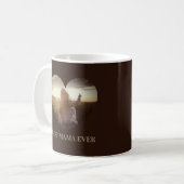 Personalisierte Foto-Herz-Kaffeetasse Muttergesche Kaffeetasse (Vorderseite Links)