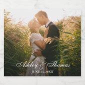 Personalisierte Foto-Hochzeit Bierflaschenetikett (Einzelnes Label)