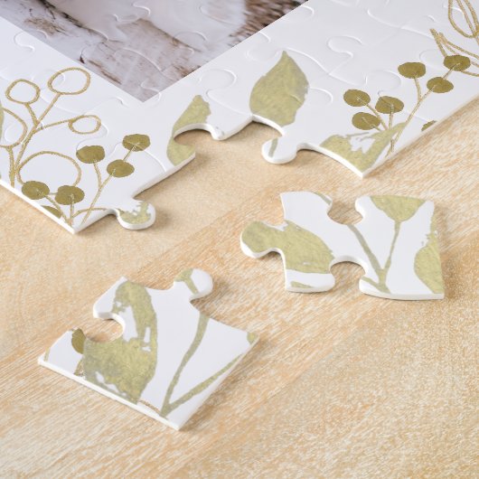 Personalisierte Foto-Hochzeit Puzzle (Seite)