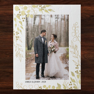 Personalisierte Foto-Hochzeit Puzzle