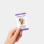 Personalisierte Foto-ID des lila Dienstes Ausweis (Handheld)