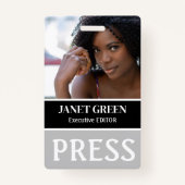 Personalisierte Foto ID Reporter Presseausweis Ausweis (Vorderseite)