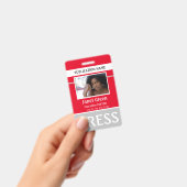Personalisierte Foto ID Reporter Pressepass ID Rot Ausweis (Handheld)