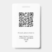 Personalisierte Foto-ID und Logo-Pressepass Ausweis (Rückseite)