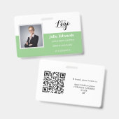 Personalisierte Foto-ID und Logo-Sicherheitskarte Ausweis (Vorder- & Rückseite)